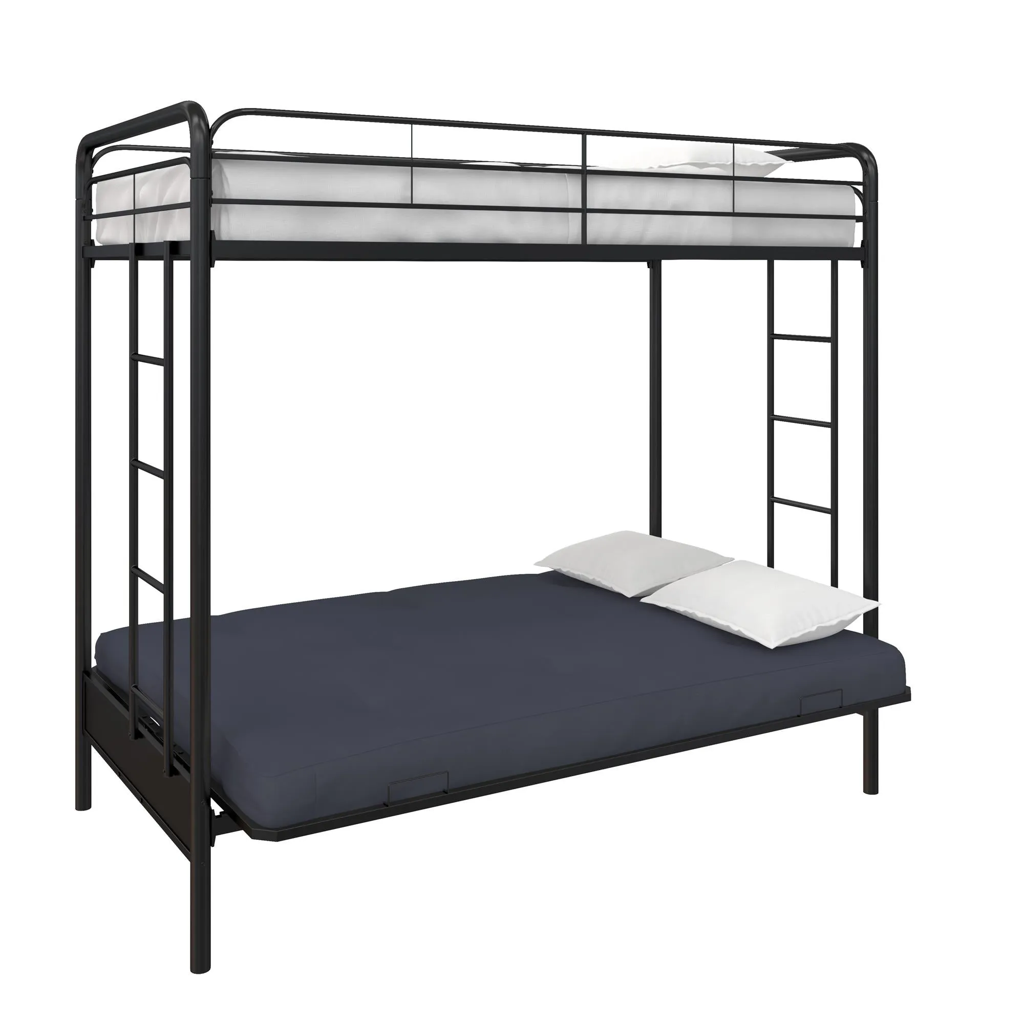 Sammie Metal Loft Bed with Futon