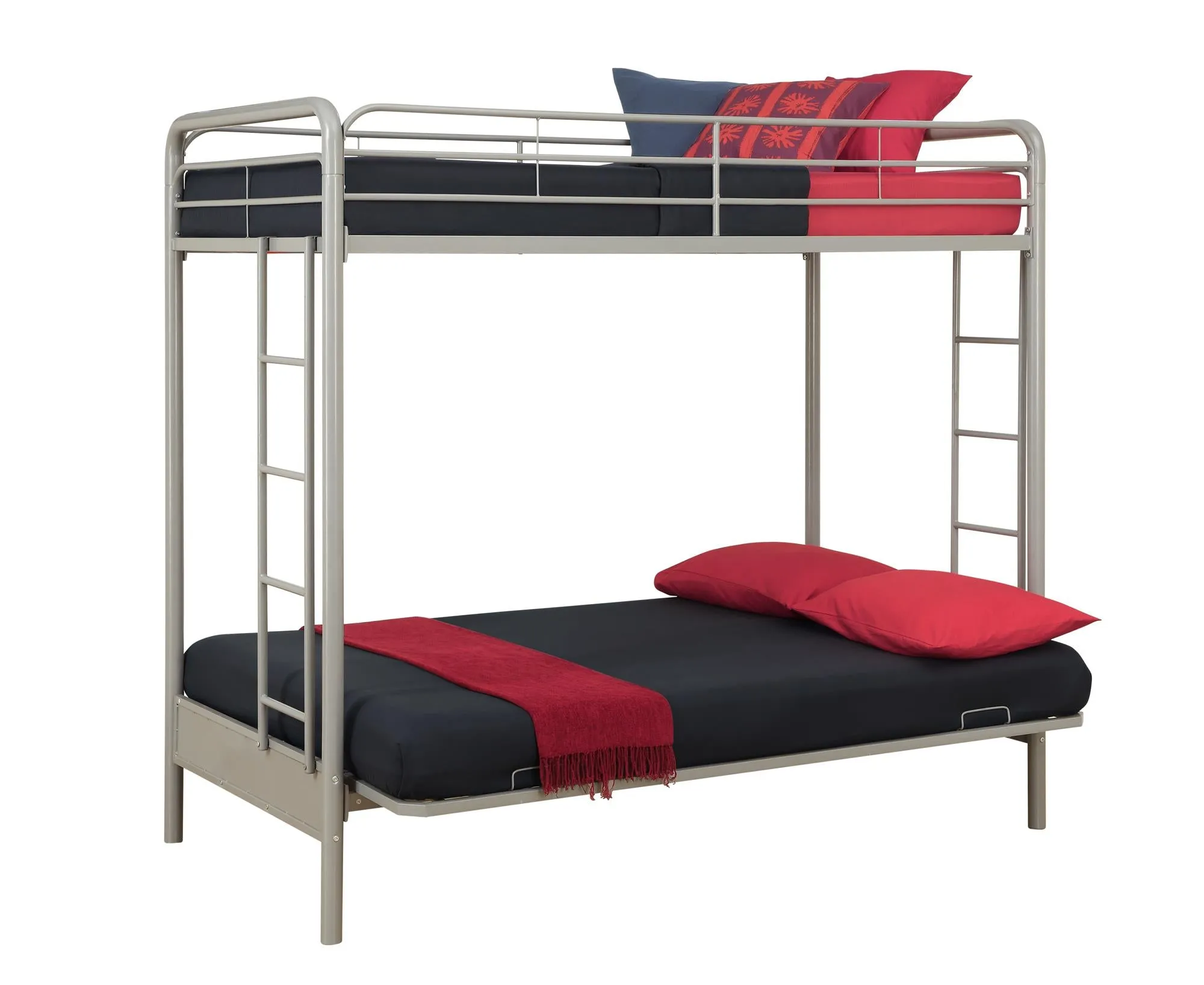 Sammie Metal Loft Bed with Futon