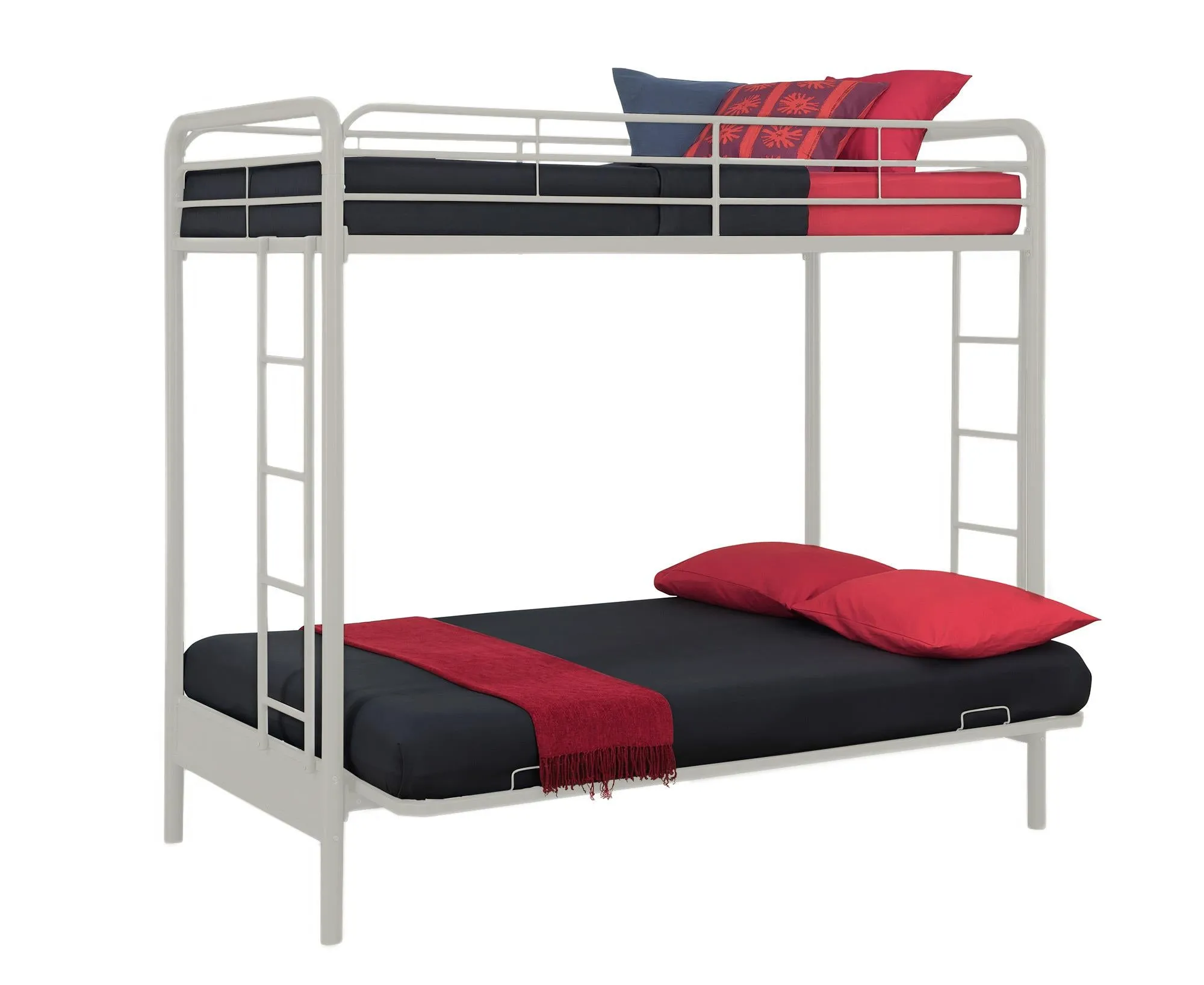 Sammie Metal Loft Bed with Futon