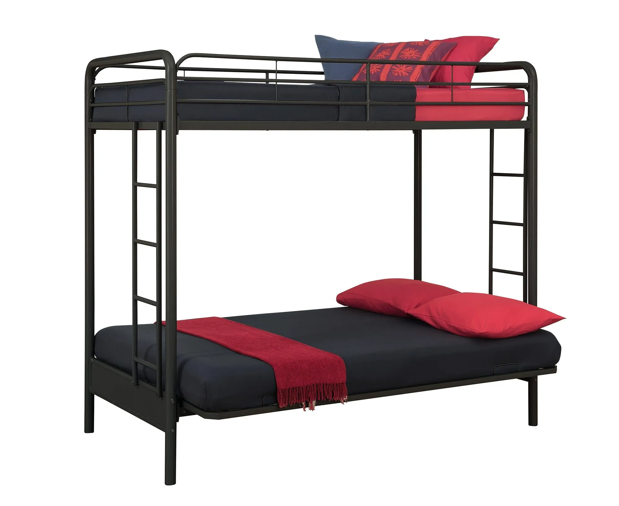 Sammie Metal Loft Bed with Futon