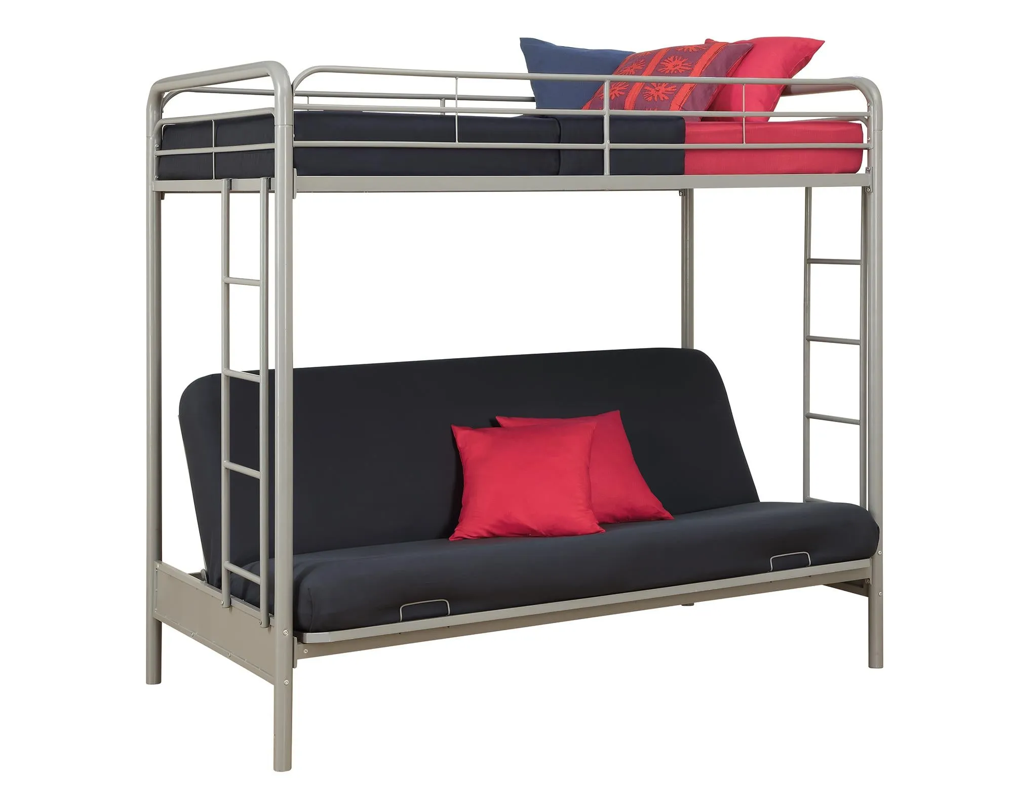 Sammie Metal Loft Bed with Futon