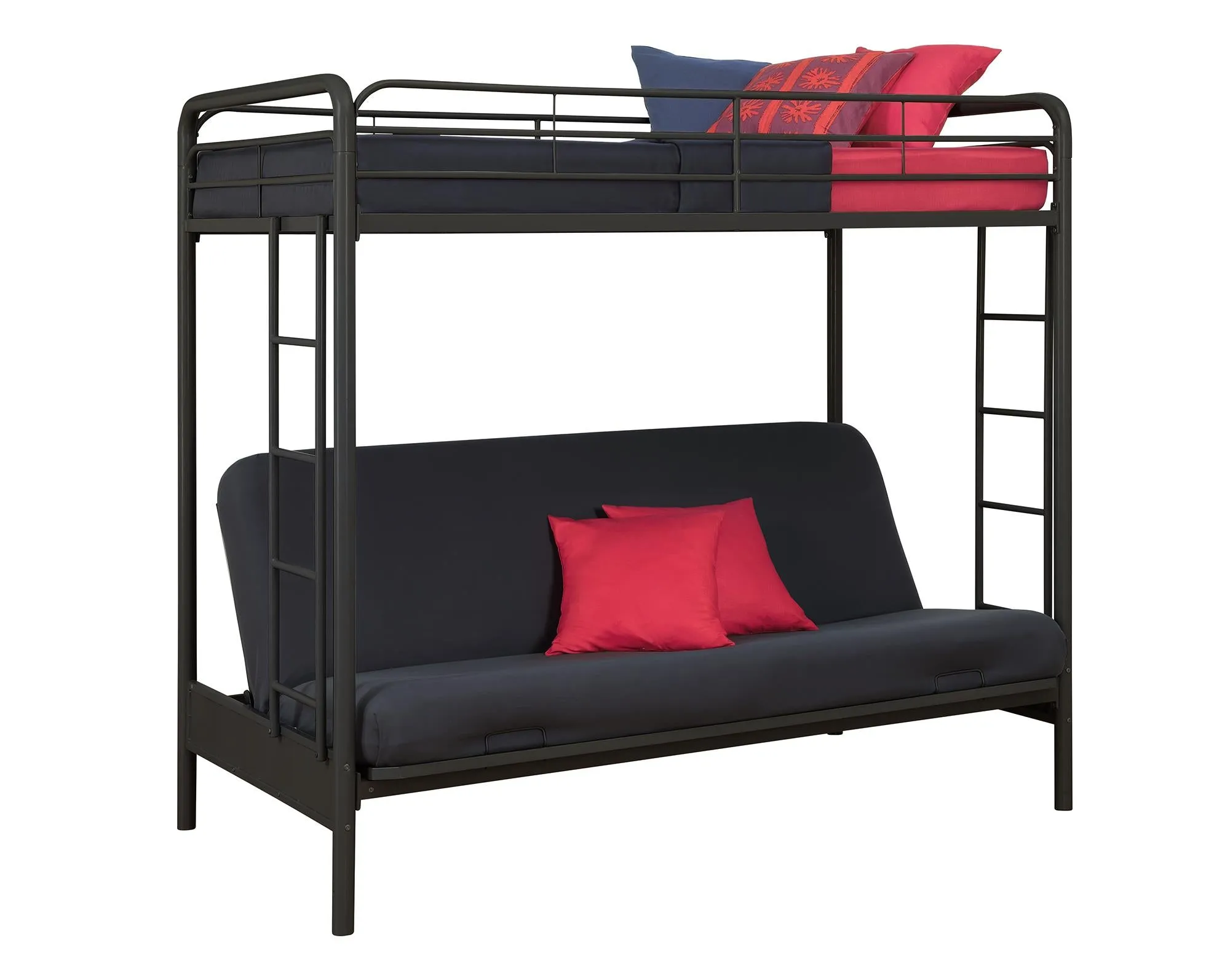 Sammie Metal Loft Bed with Futon