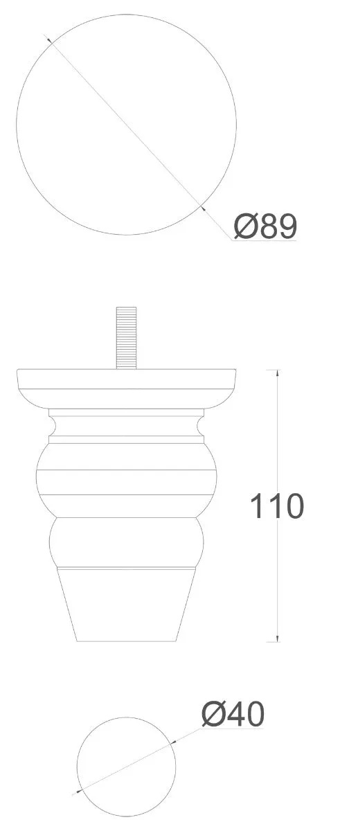 Serena Detailed Furniture Legs