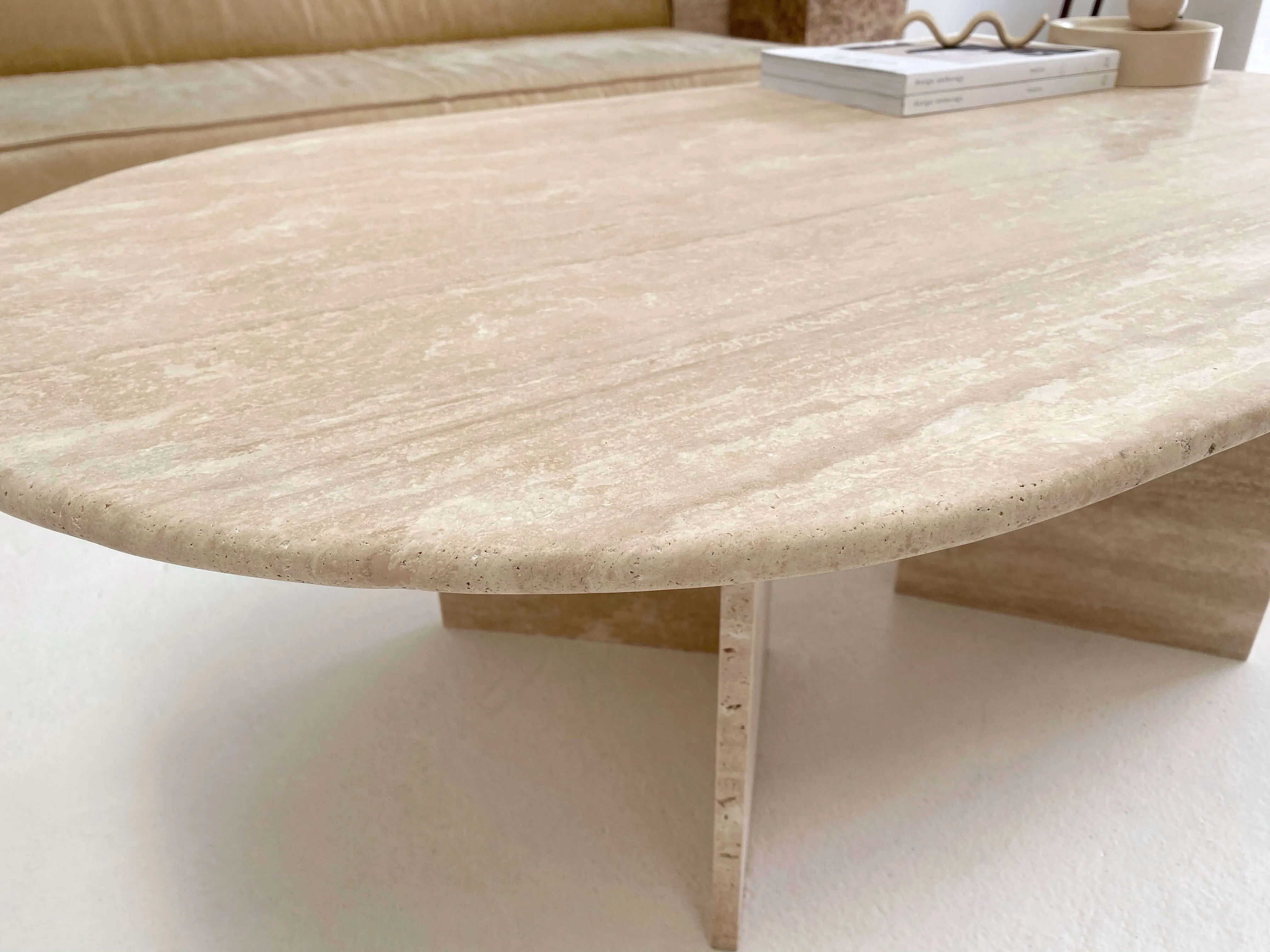 Sienna Coffee Table, Travertine