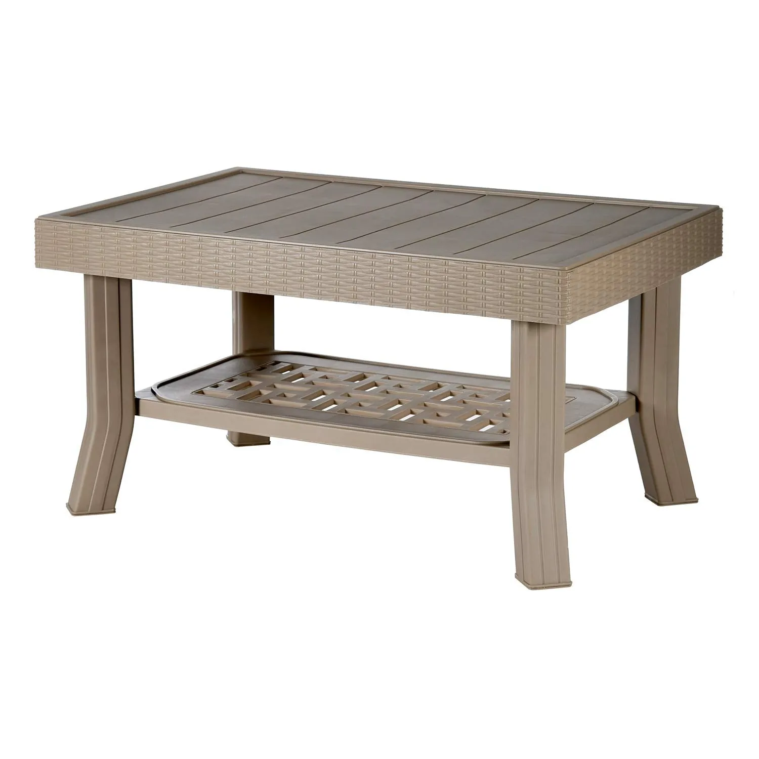 Supreme Vegas Plastic Center Table (Dark Beige)