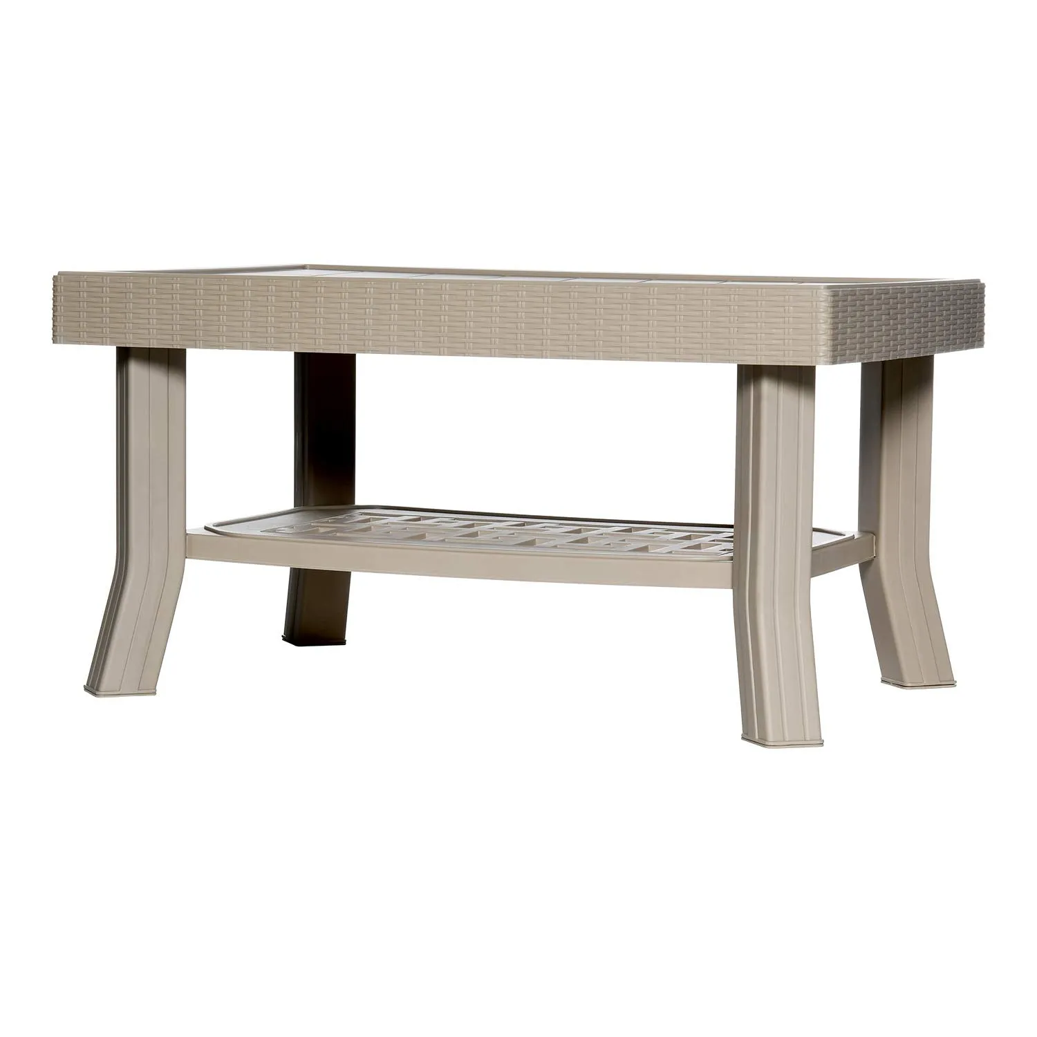 Supreme Vegas Plastic Center Table (Dark Beige)