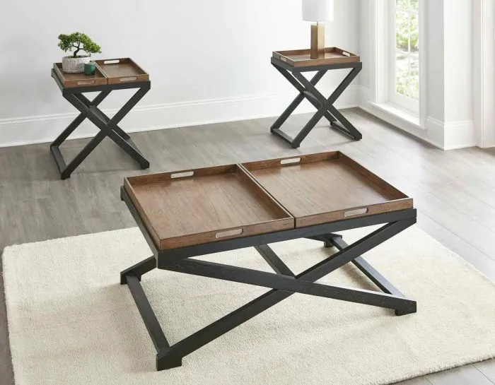 Topeka 3-Piece Set (Cocktail & 2 End Tables)