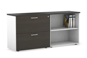 Uniform Small 2 Filing Drawer and Open Storage Unit