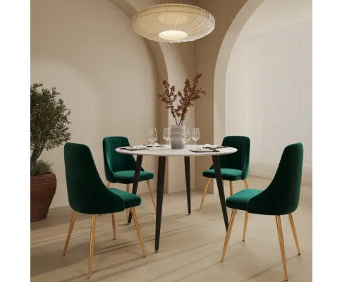 Velvet Elegance Dining Set