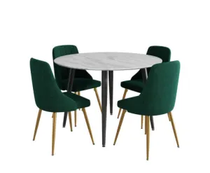 Velvet Elegance Dining Set