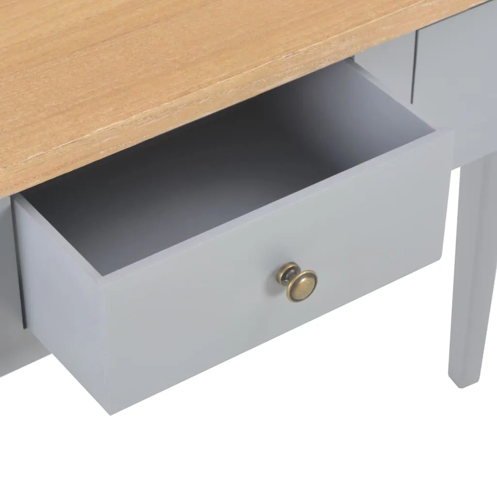 vidaXL Dressing Console Table Grey 79x30x74 cm Wood