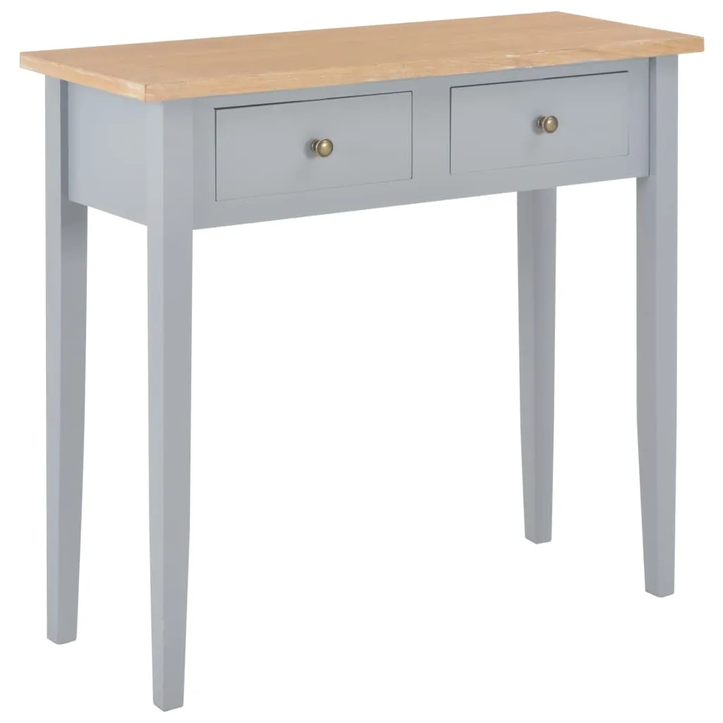 vidaXL Dressing Console Table Grey 79x30x74 cm Wood