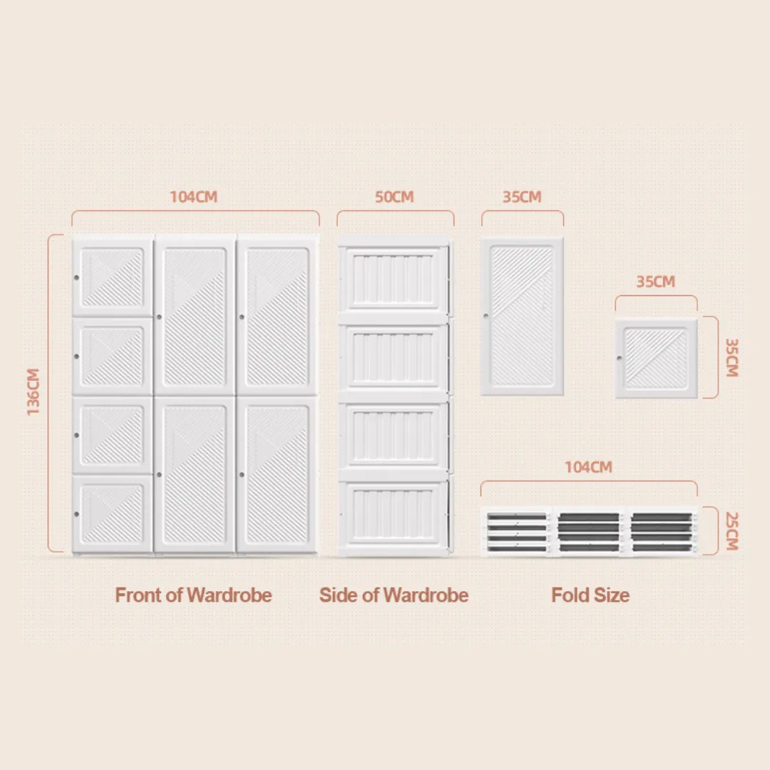 Wardrobe Transparent 2 Door