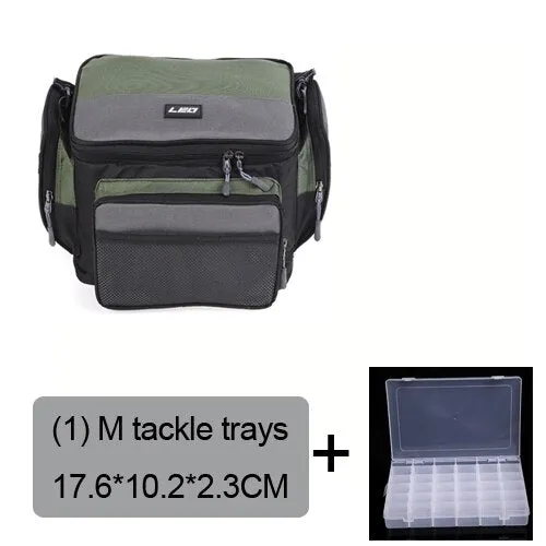 Waterproof Fishing Bag Large Capacity Multifunctional Lure Cap Fishing Tackle Pack Outdoor Shoulder Bags option Tackle Trays