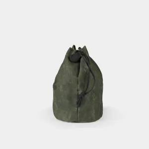 Waxed Canvas Drawstring Bag