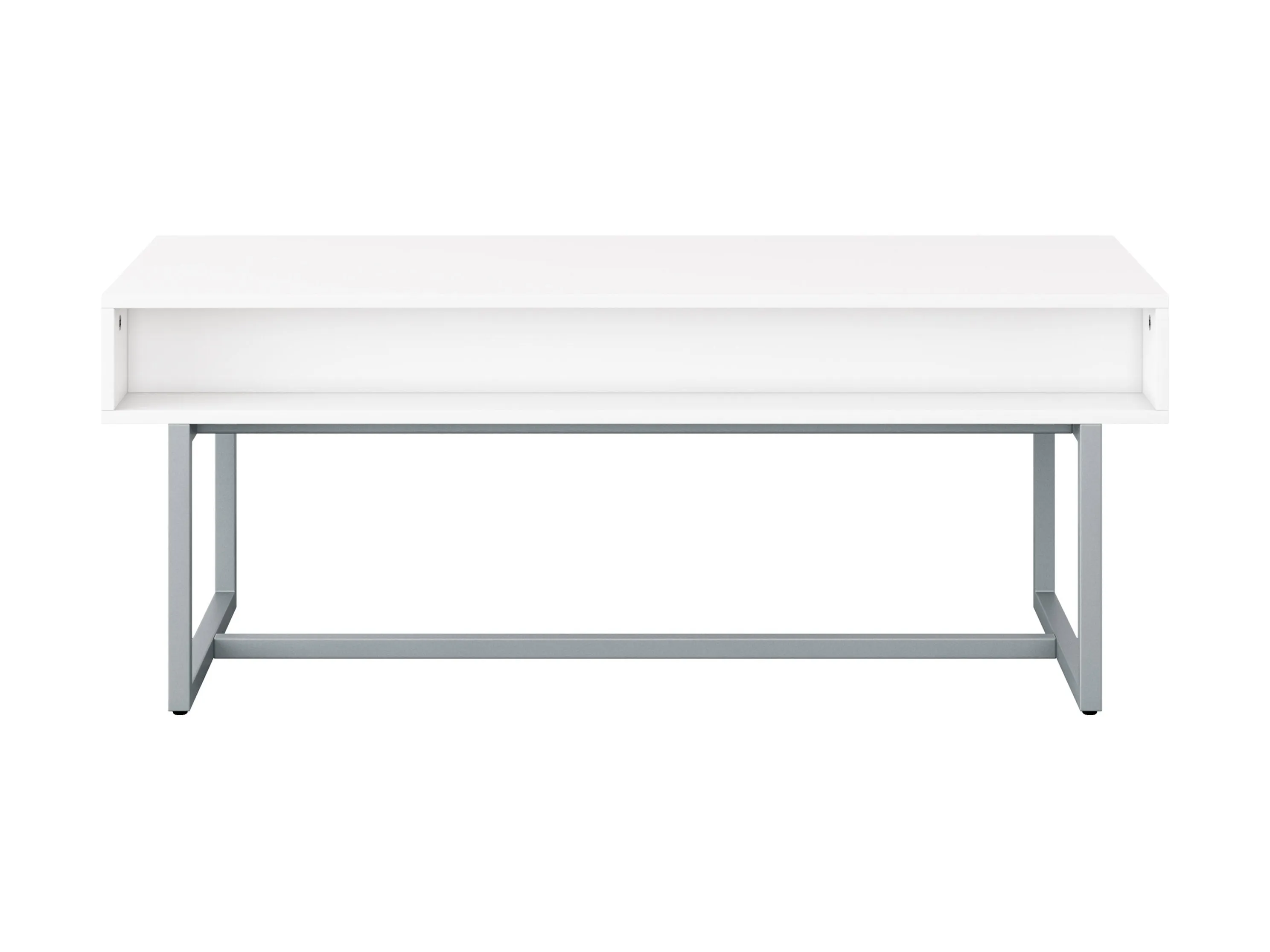 White Modern Rectangular Coffee Table