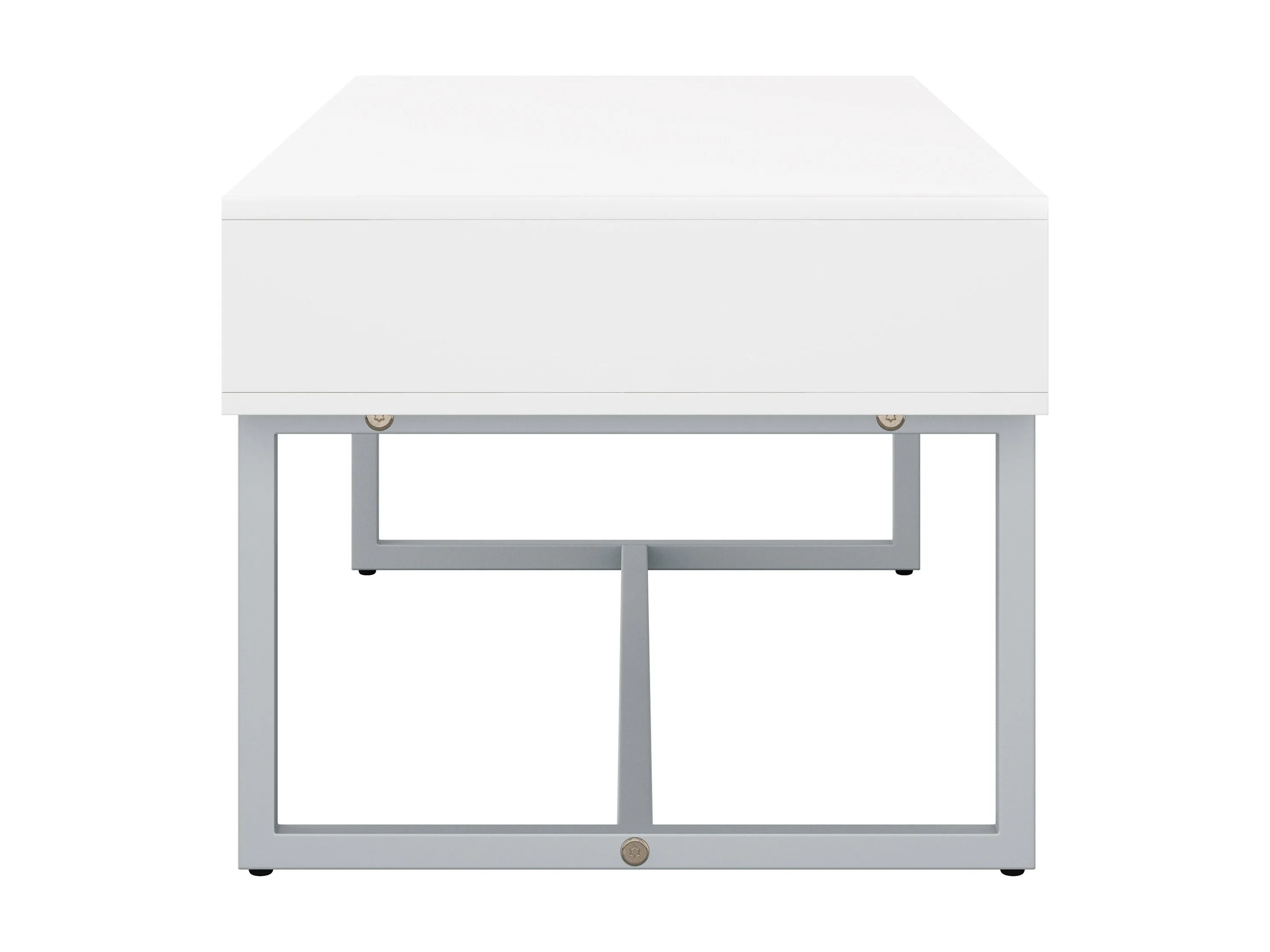 White Modern Rectangular Coffee Table