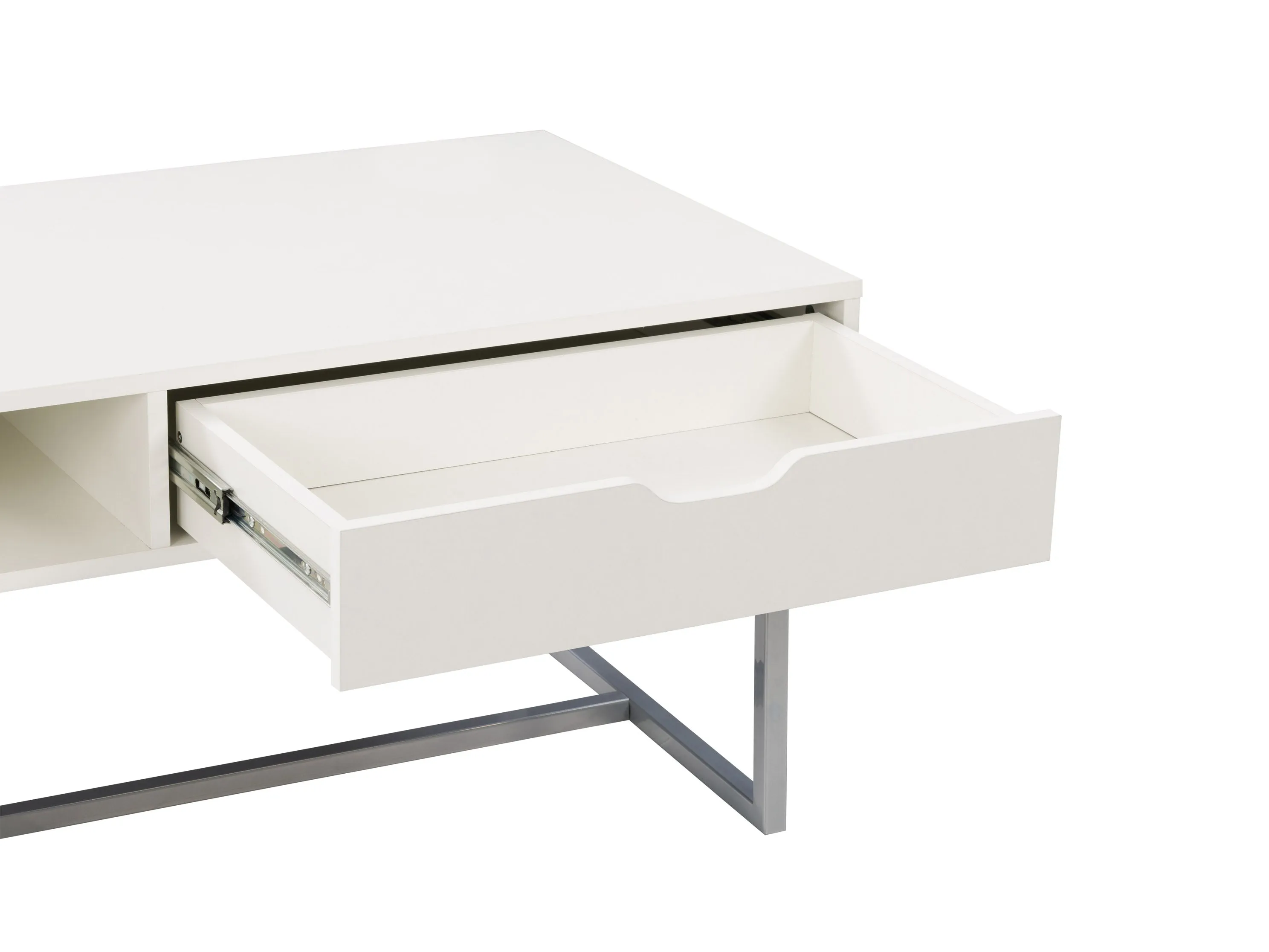 White Modern Rectangular Coffee Table