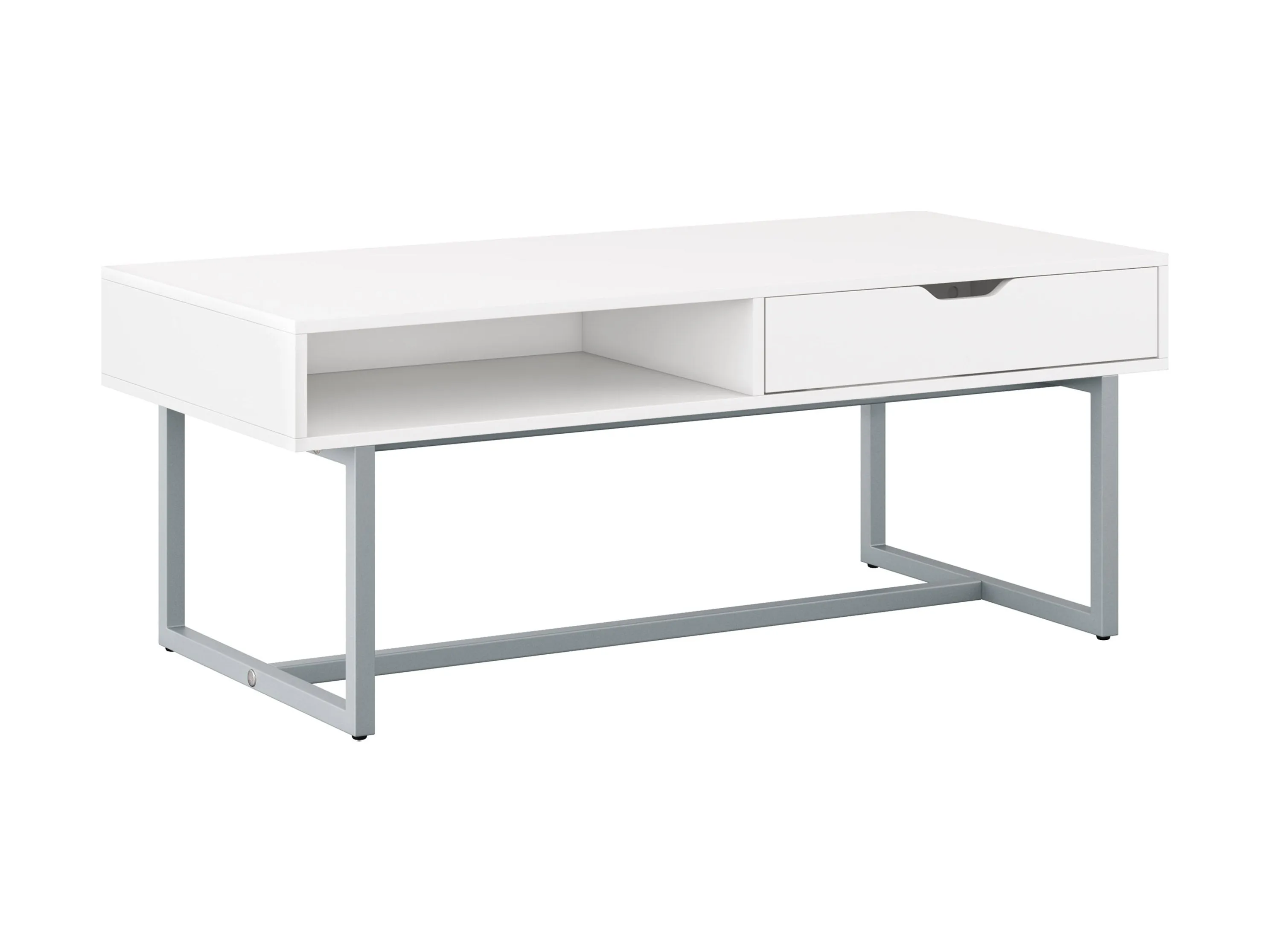 White Modern Rectangular Coffee Table