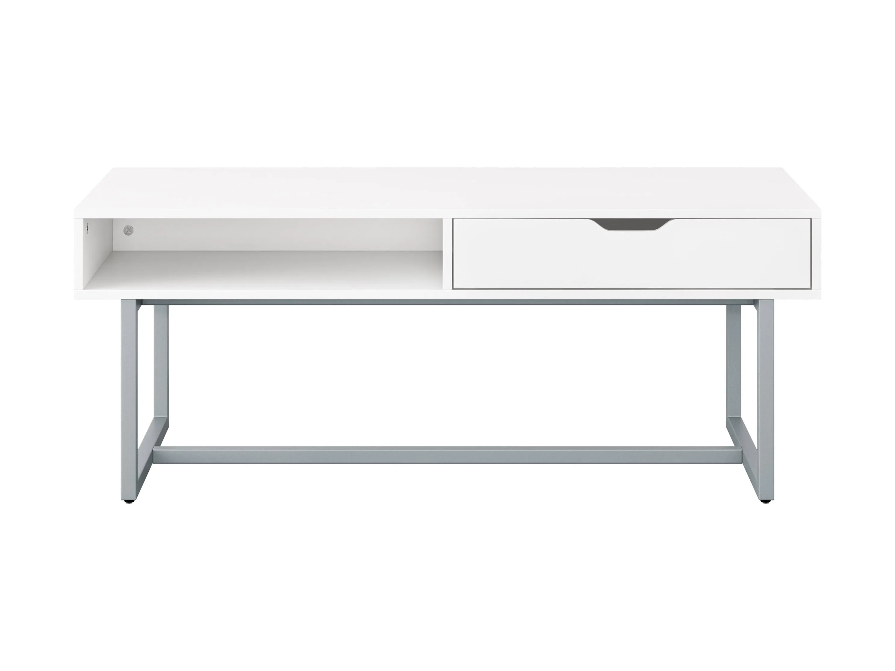 White Modern Rectangular Coffee Table