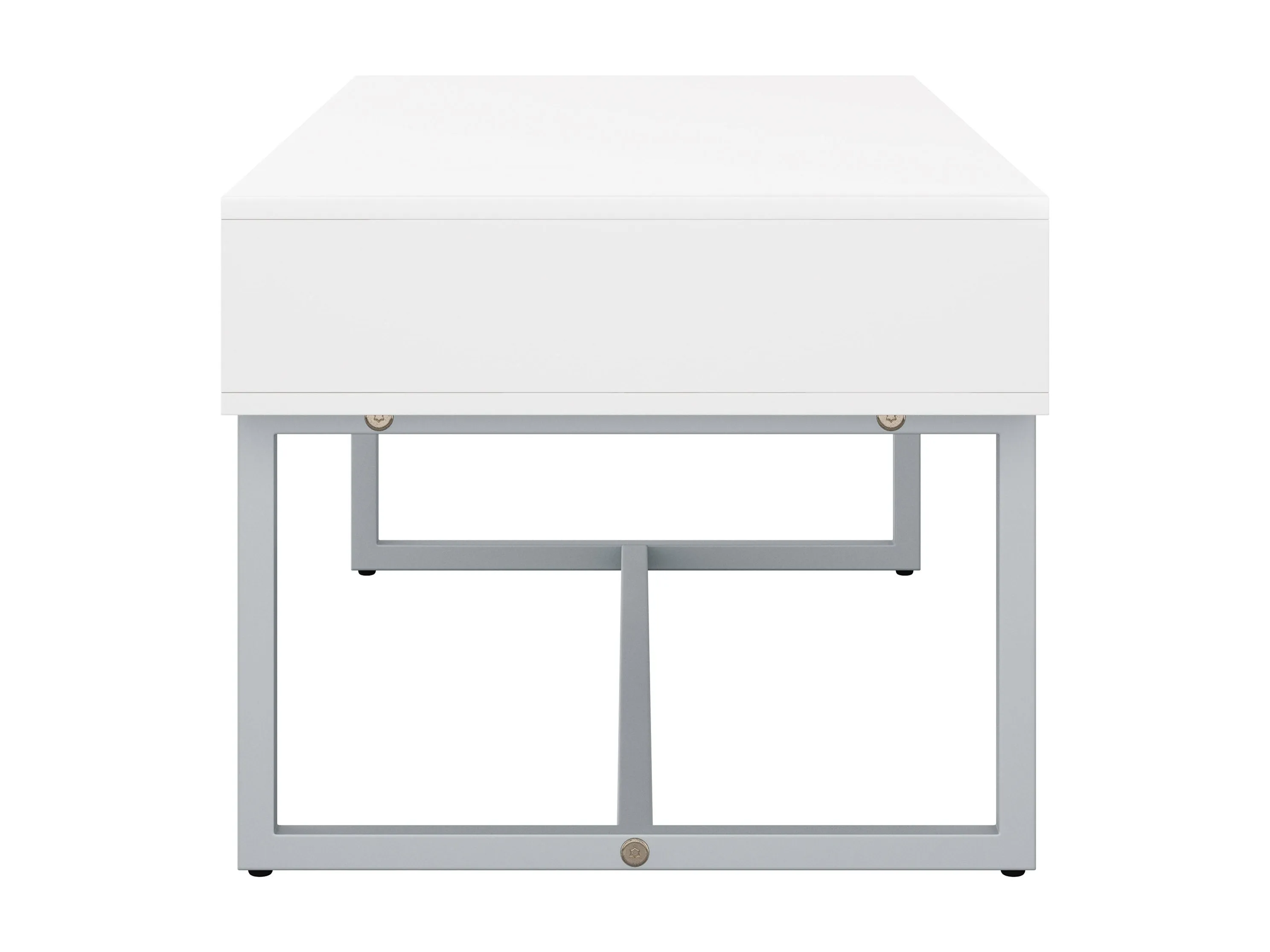 White Modern Rectangular Coffee Table