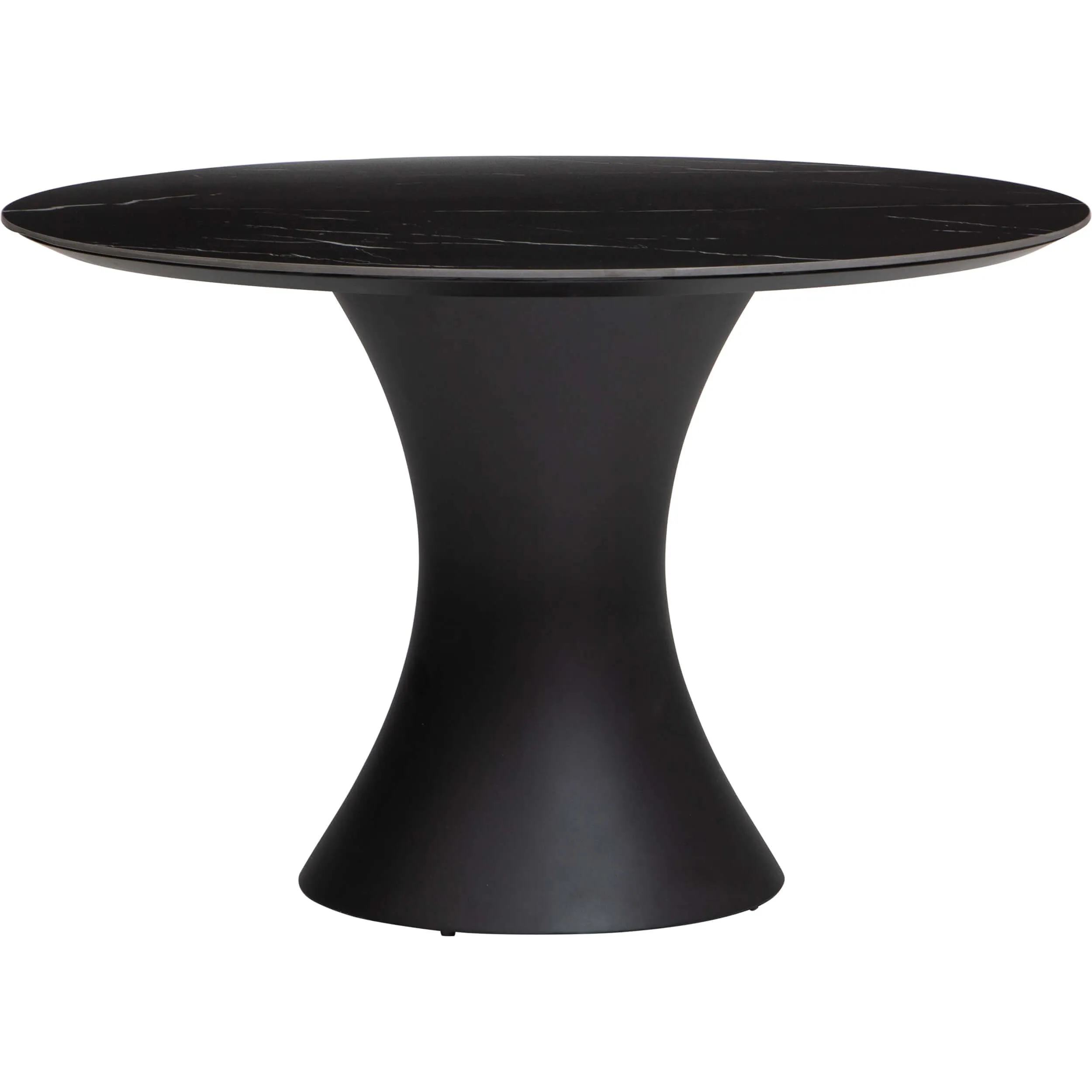 Willow Dining Table, Black/Black Base