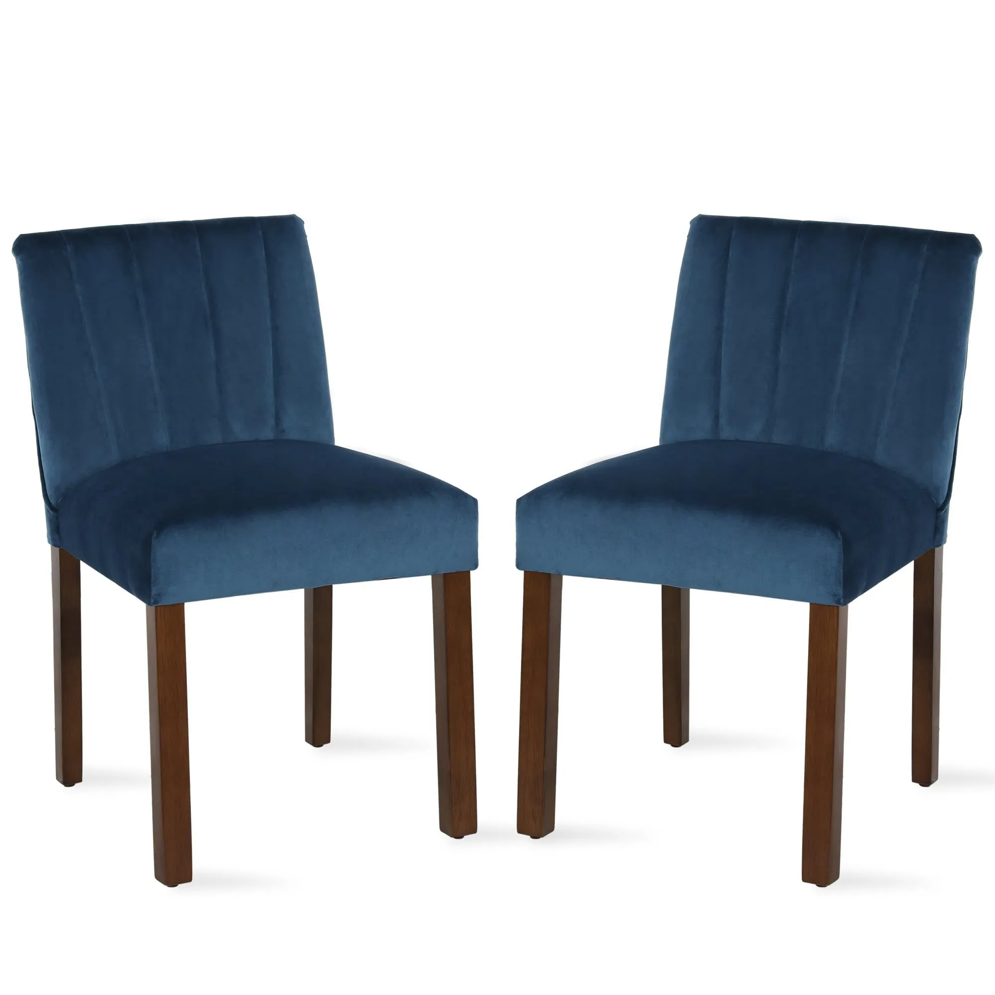 Zoya Channel Back Parsons Dining Chair, Set of 2